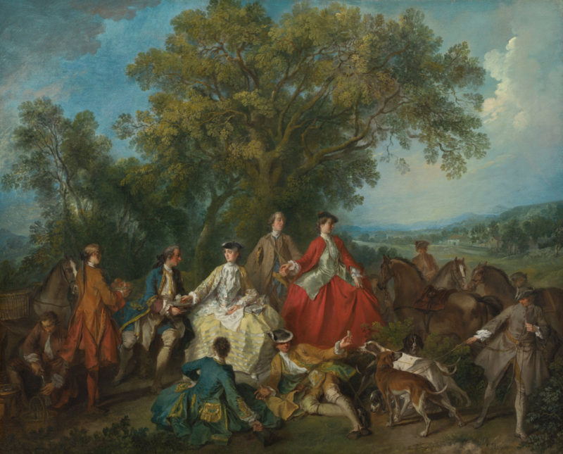 Nicolas Lancret’s Picnic after the Hunt (1740c.)
