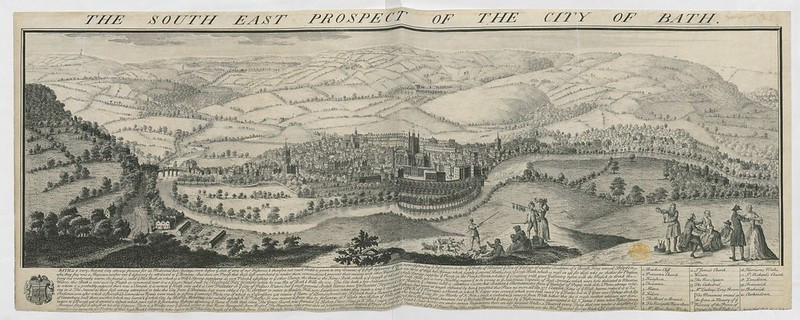 Samuel and Nathaniel Buck’s Southeast Prospect Of The City Of Bath (1734)