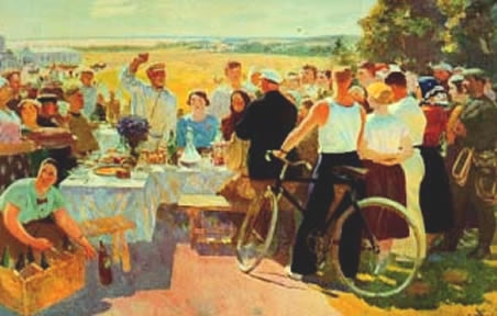 Aleksandr Gerasimov’s Collective Farm Harvest Festival  (1937)