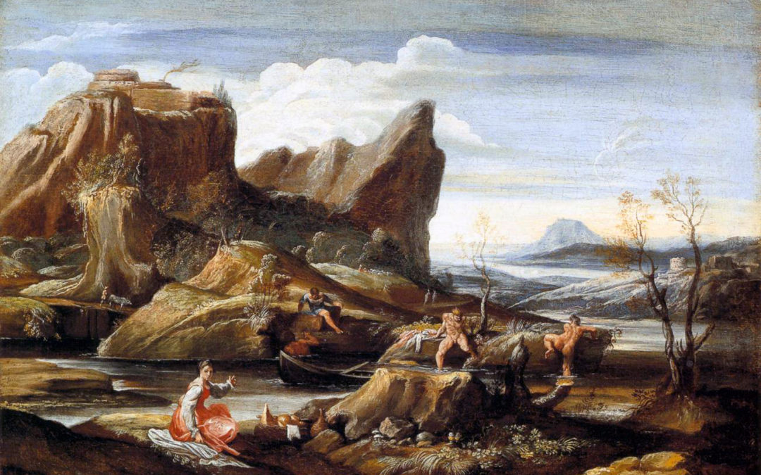 Agostino Carracci’s Landscape with Bathers (1616 c.)