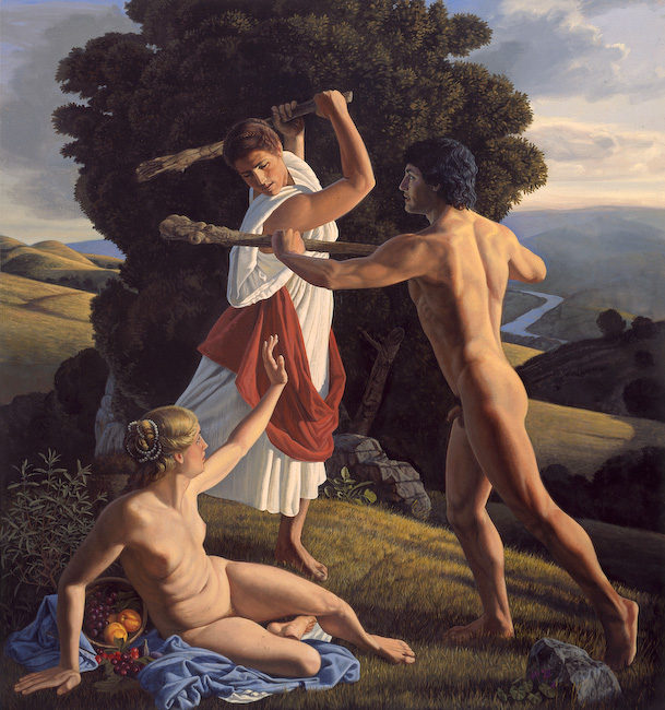David Ligare’s  Hercules Protecting the Balance Between Pleasure and Virtue (1993)