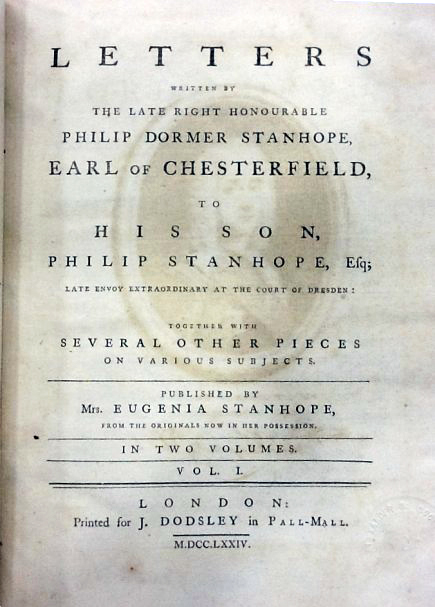 A Picnic Social in Lord Chesterfield’s Letters to His Son (1748/74)