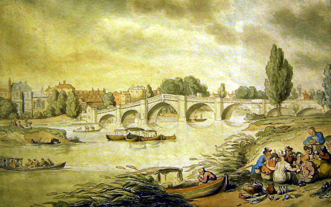 Thomas Rowlandson’s Richmond Bridge, Surrey (after 1803)