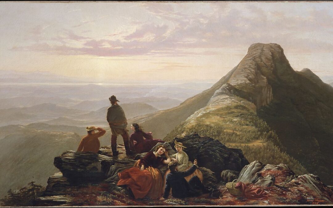 Jerome Thompson’s Belated Party on Mansfield Mountain (1858)
