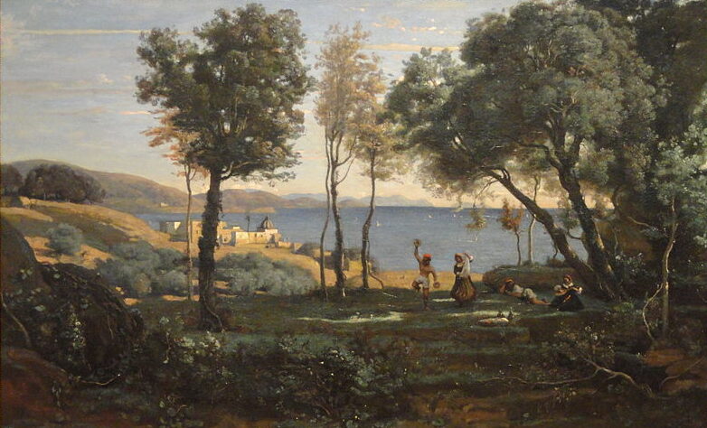 Jean-Baptiste Camille Corot’s View Near Naples  (1841)