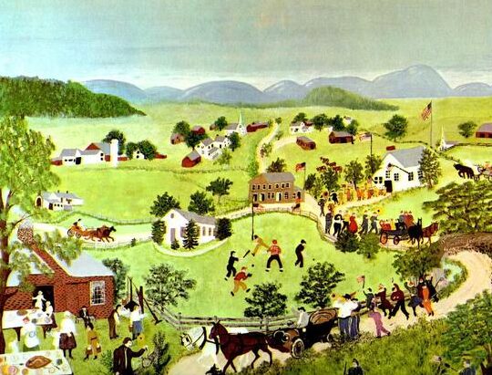 Anna Mary Robertson “Grandma Moses” July Fourth Picnic (1951) | Picnic Wit