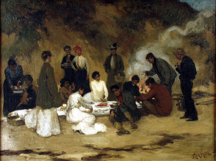 F. Luis Mora’ Picnic on the Hill (1908)