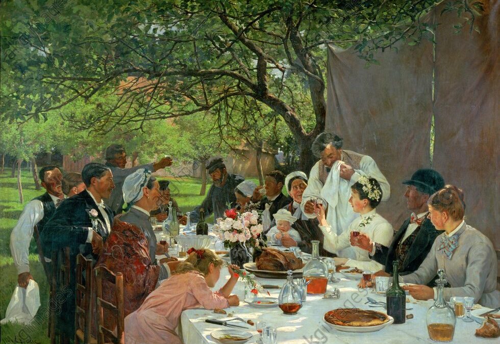 Albert-Auguste Fourie’s The Wedding Feast at Yport (1886)