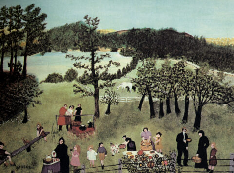 Anna Mary Robertson “Grandma” Moses” The Family Picnic (1951) | Picnic Wit