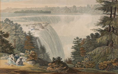 William James Bennett. Niagara Falls, View of the British Falls from Goat Ialand (1830)