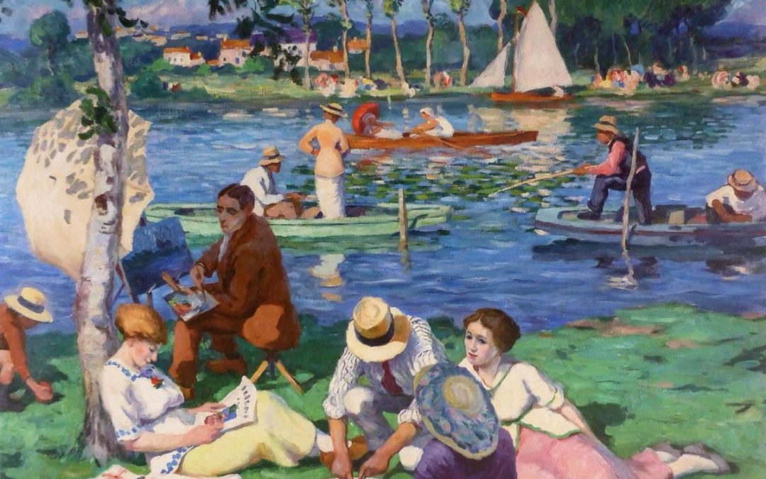 Gaston Balande’s Déjeuner au bord de la Seine (1914) and Camping (1930s)