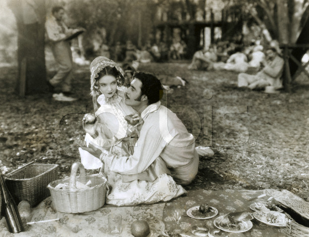 Lillian Gish and John Gilbert in a Scene from