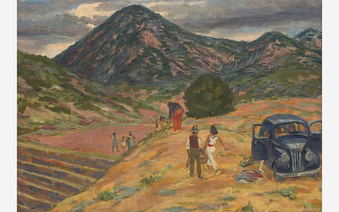 John Sloan’s Picnic, Arroyo Hondo (1938)