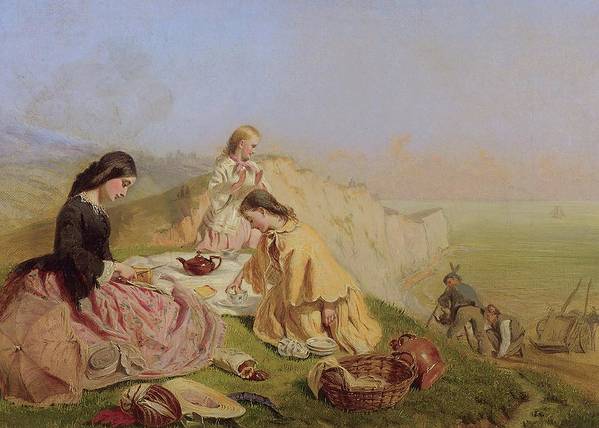 George Elgar Hick’s Picnic on the Cliff s (1850s?)