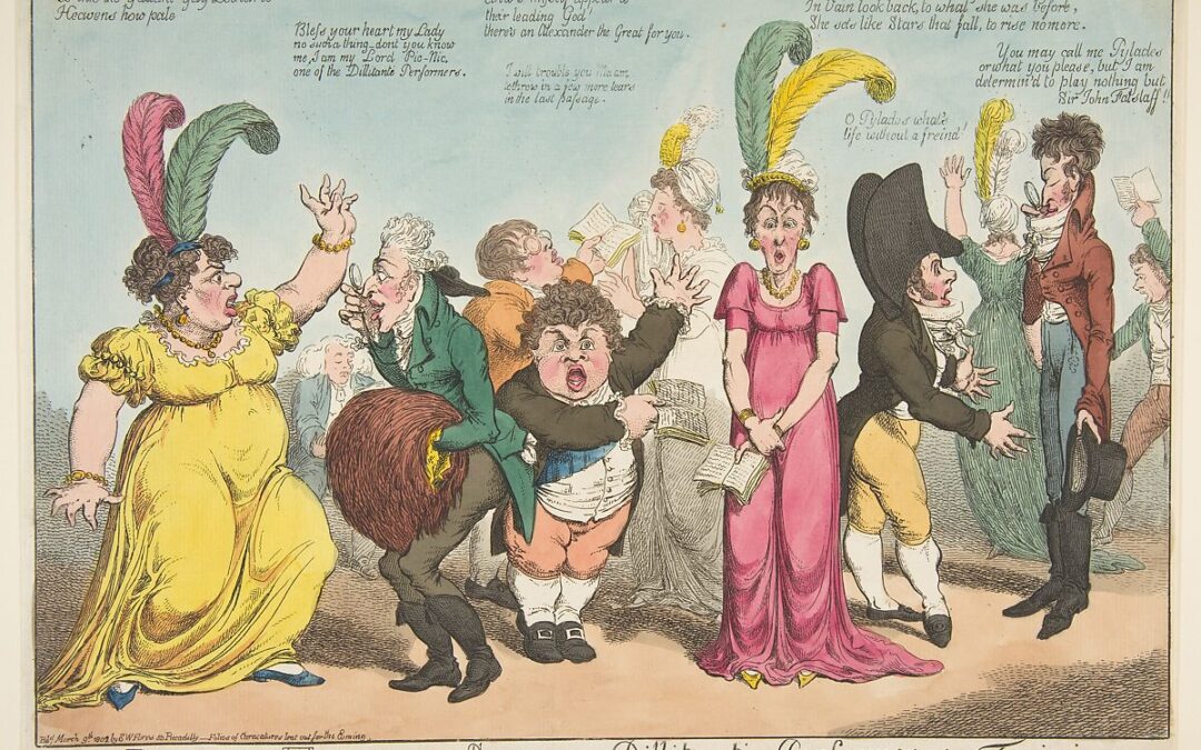 Charles Williams’s A Peep into Tottenham Street, or Dilettanti Performers in Training   (1802)