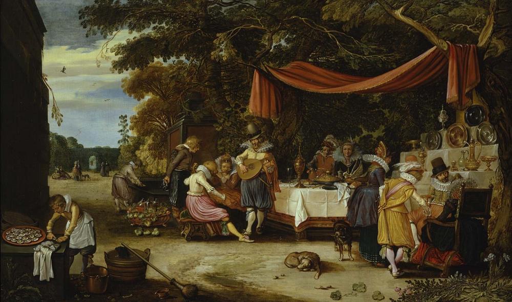 Esaias van de Velde’s  An Elegant Company in a Garden (1614)