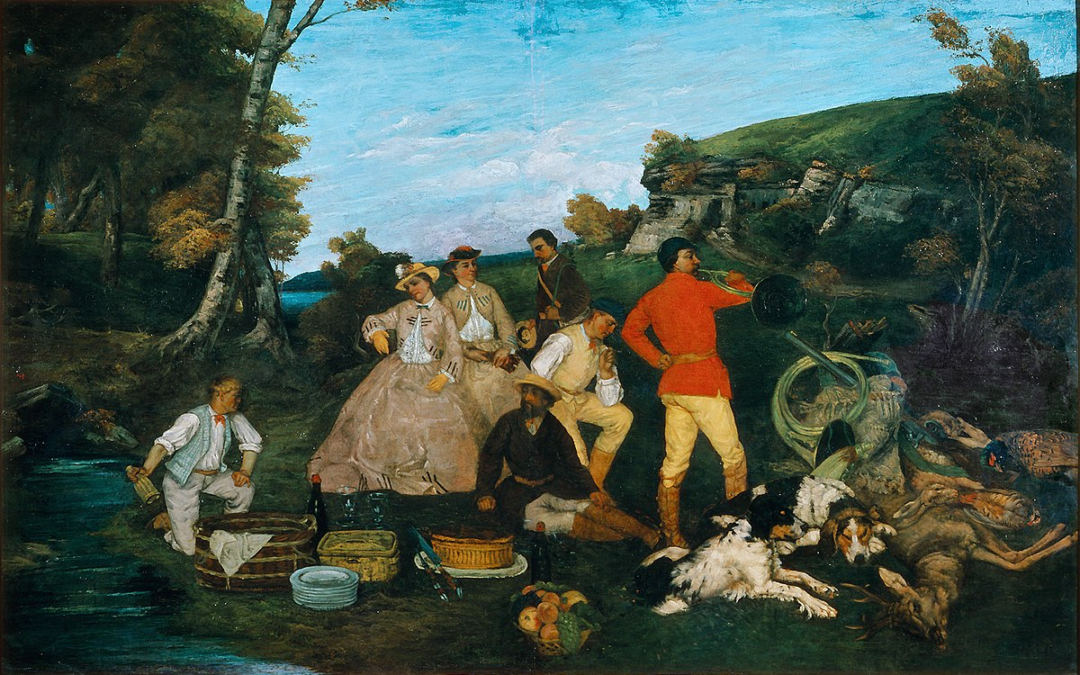 Gustave Courbet’s  Le Repas de chasse  (1858)