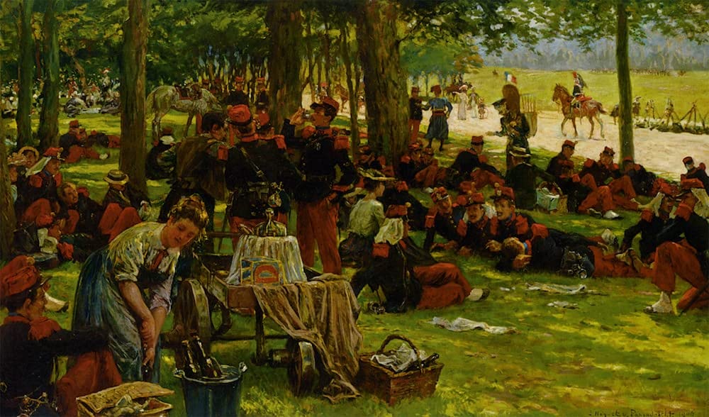 Jan Hoynck van Papendrecht’s Picnic after the Parade, Bois de Boulogne (1906)