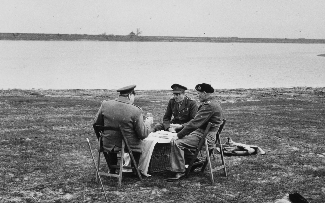 Winston Churchill Picnics on the Battlefront (1945)