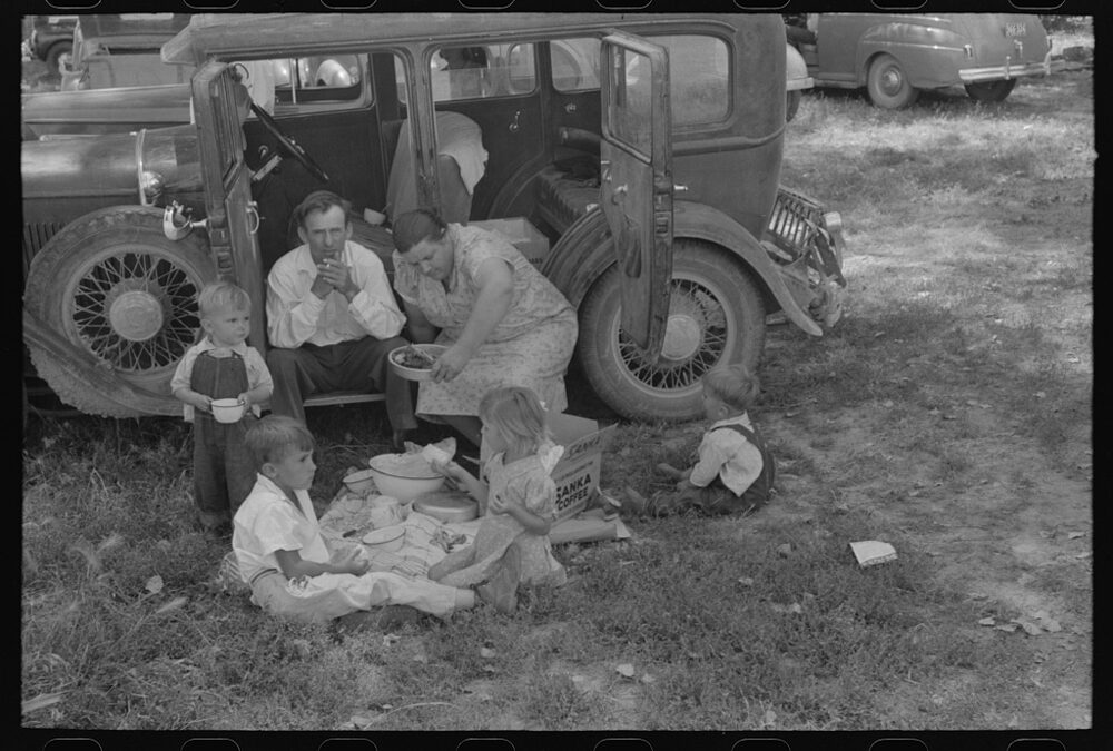 Five Picnics with Automobiles